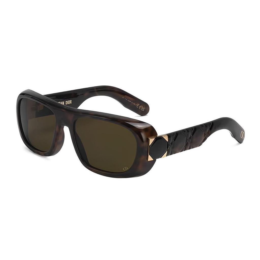 Dior Logo Arm Square Sunglasses Unisex sunglasses Tortoise LADY-9522