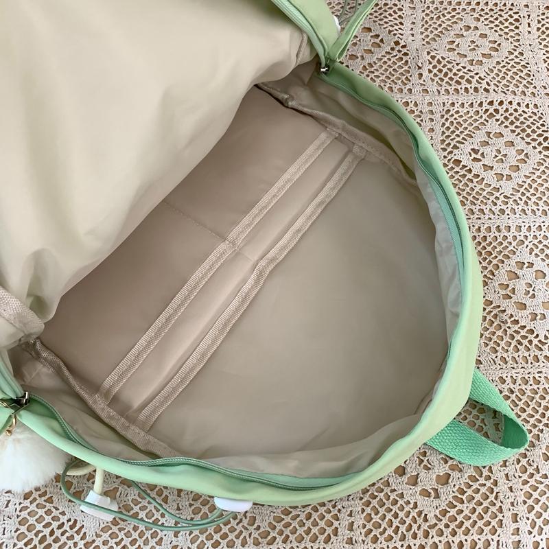 Сплошной цвет рюкзак женский кампус младших классов средней школы школьный ранец