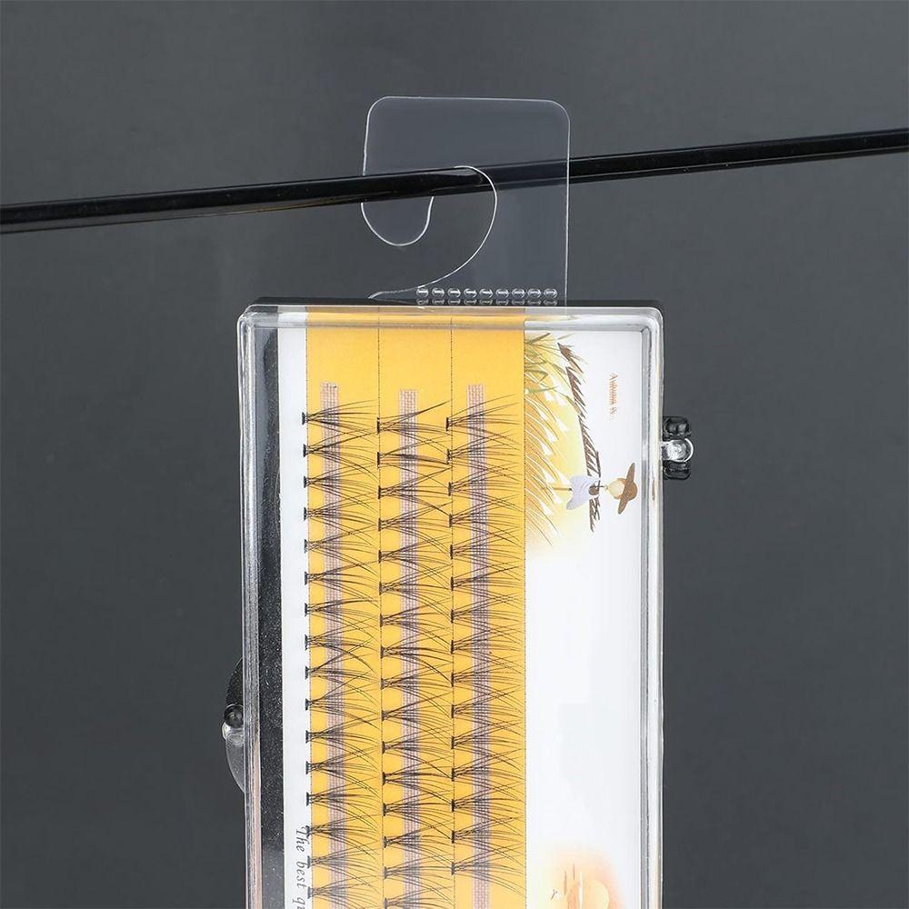 100PCS PET Plastic Adhesive Hang Tabs Self-Adhesive Store Retail Hang Tabs Merchandise Package