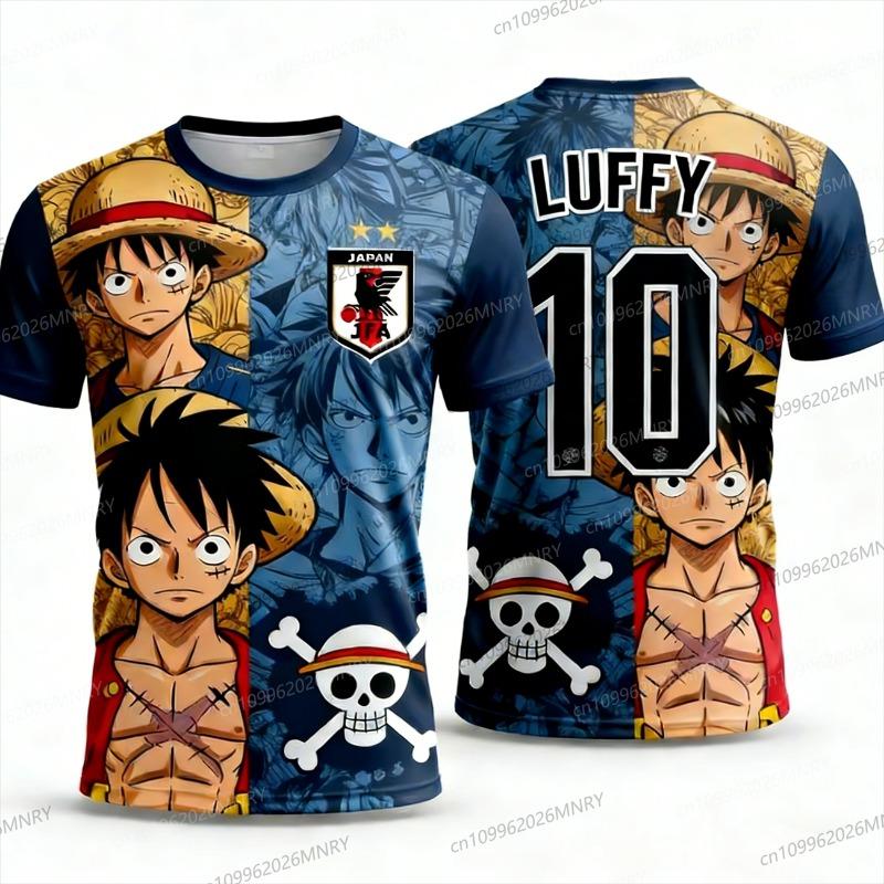 Япония One Piece Футболка с Луффи Футбольная майка Мужская футболка Детская Футбольная специальная майка Комплект Взрослая Женская Толстовка