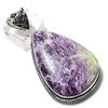Purpurite Gemstone Handmade 925 Sterling Silver Gift Jewelry Pendant 2.44" a7G74