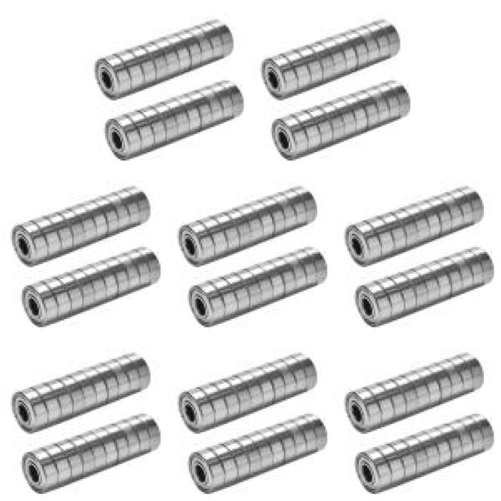 20x Single Row 8x22x7 ABEC-7 Miniature Bearings Carbon Steel 608ZZ Ball Bearings for Elevators Rolling Mills Boating Waves
