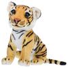 POPETPOP Tiger Plush Year of the 27x15cm Toy, Realistic, Tiger, 27cm, Fluffy, Yellow,