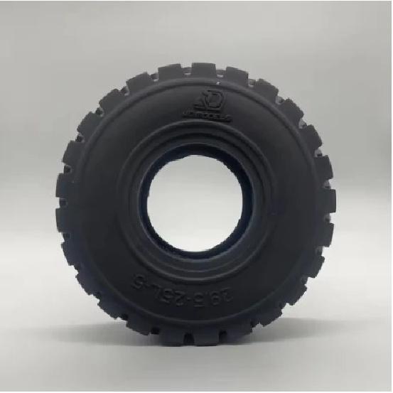 RC Loader Tires 137mm JDM-82 Heavy Duty Rubber Wheels Forklift Tyres for 1/14 Rc Hydraulic Wheel Loader Truck Bulldozer Model