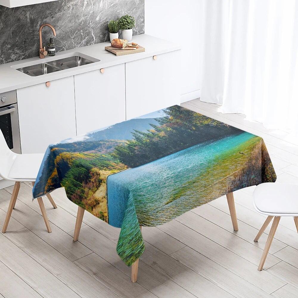 Скатерть «Гранд-Каньон» с природными пейзажами, украшение для ресторанного стола, противообрастающая водонепроницаемая прямоугольная скатерть