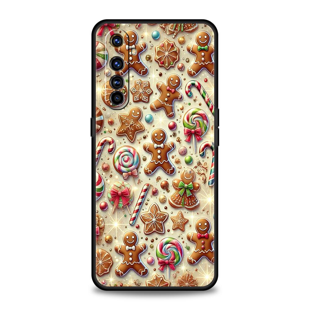 New Year Christmas Soft TPU For Realme 12 11 10 9 Pro Plus GT2 GT3 GT5 7 8 Pro C21 C25 C35 Pro 5G Shockproof Phone Case Fundas