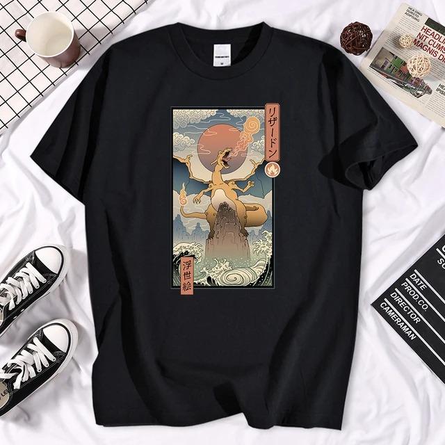 Смешная футболка Catzilla Japan Cat Kitten Lover для мужчин, повседневные футболки для мужчин, летняя футболка Hombre Oversize, рубашка Harajuku для мужчин, одежда