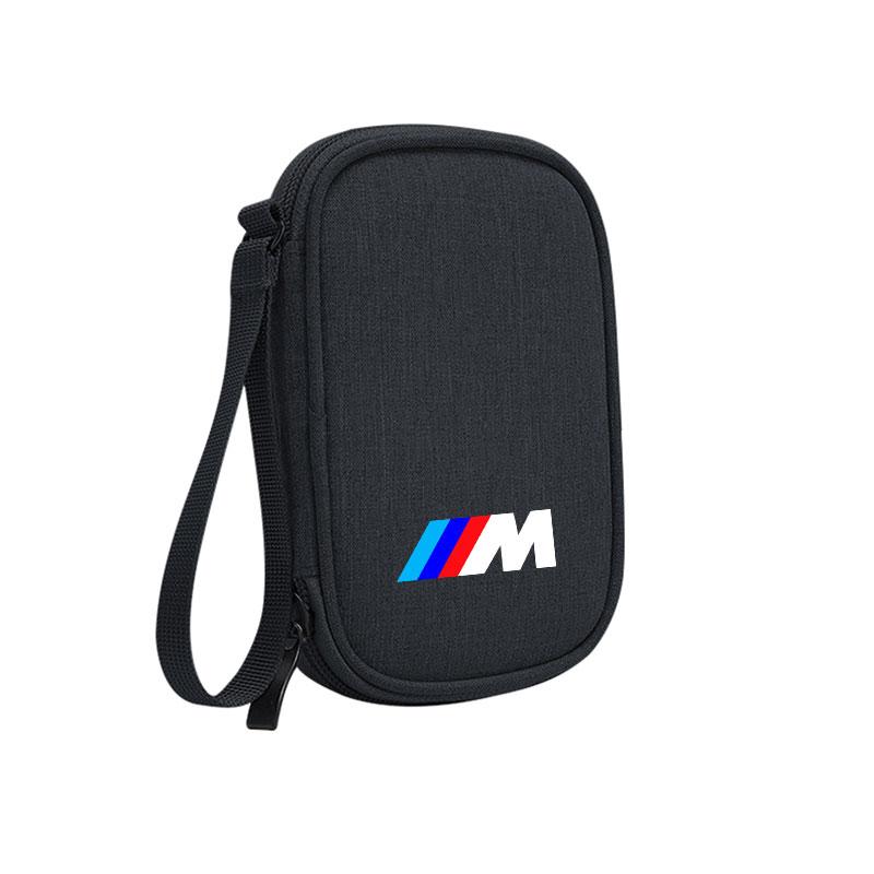 BBKN7 Для BMW M Performance E46 E90 Автомобильный декоративный орнамент Мини-технология маленький инструмент портативный чехол зарядное устройство USB-флешка сумка на молнии