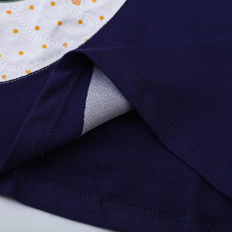 2024 Осень Новое Платье Для Девочек С Длинным Рукавом Осеннее Платье Принцессы с Динозавром Детская Юбка Весна И Осень