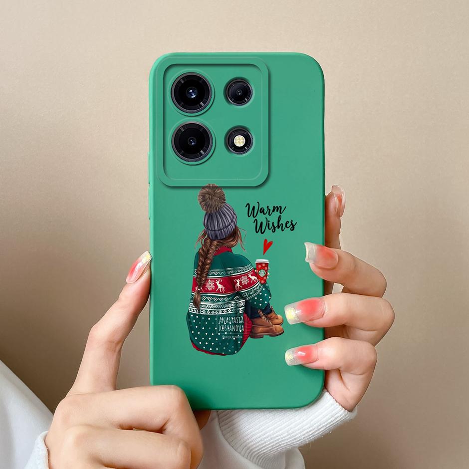 Case For Infinix Note 30 4G Fashion Girl Pattern Shockproof Cover For Infinix Note 30 5G Infinix Note30 Pro Silicone Phone Funda