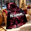 Custom Name Personalized Demon Slayer Print Blanket, Home Decor, Bedroom, Sofa, Camping, Couch, Gifts for Birthday Christmas