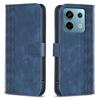 Для Xiaomi Redmi Note 13 Pro 4G/Poco M6 Pro 4G Кожаный Чехол-Книжка с ТПУ Внутренней Оболочкой Сетчатый Узор