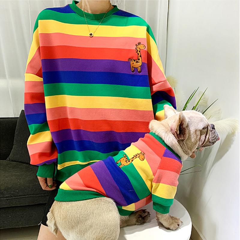 Family Clothes for Dogs Hoodie Pet Matching Clothing Warm Winter Pet Dog Clothes Pug French Buldog Costume for Dogs Coat Jacket