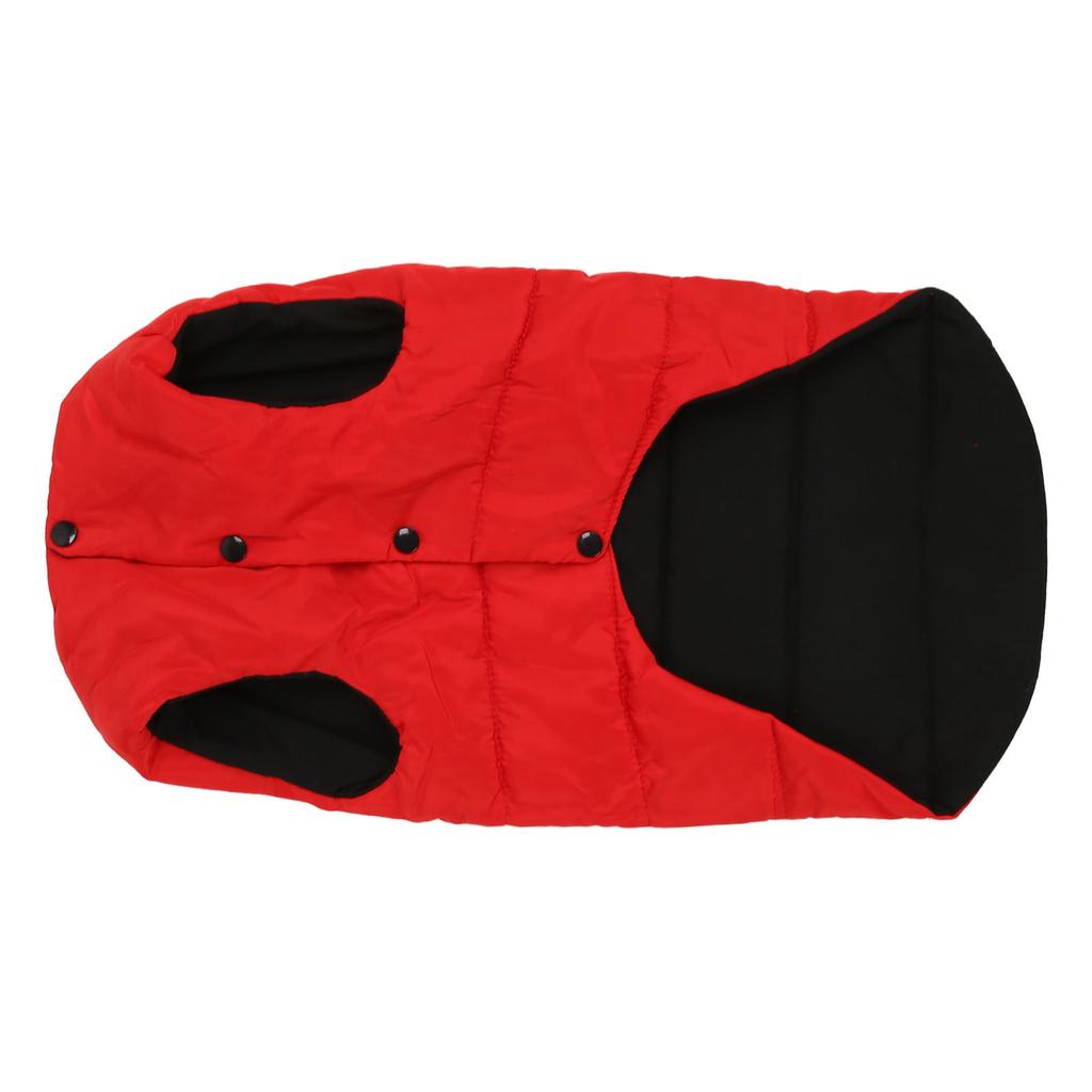 Зимнее пальто для собаки, двустороннее, теплое, мягкое и удобное, зимняя куртка для питомца для средних и крупных собак, красная