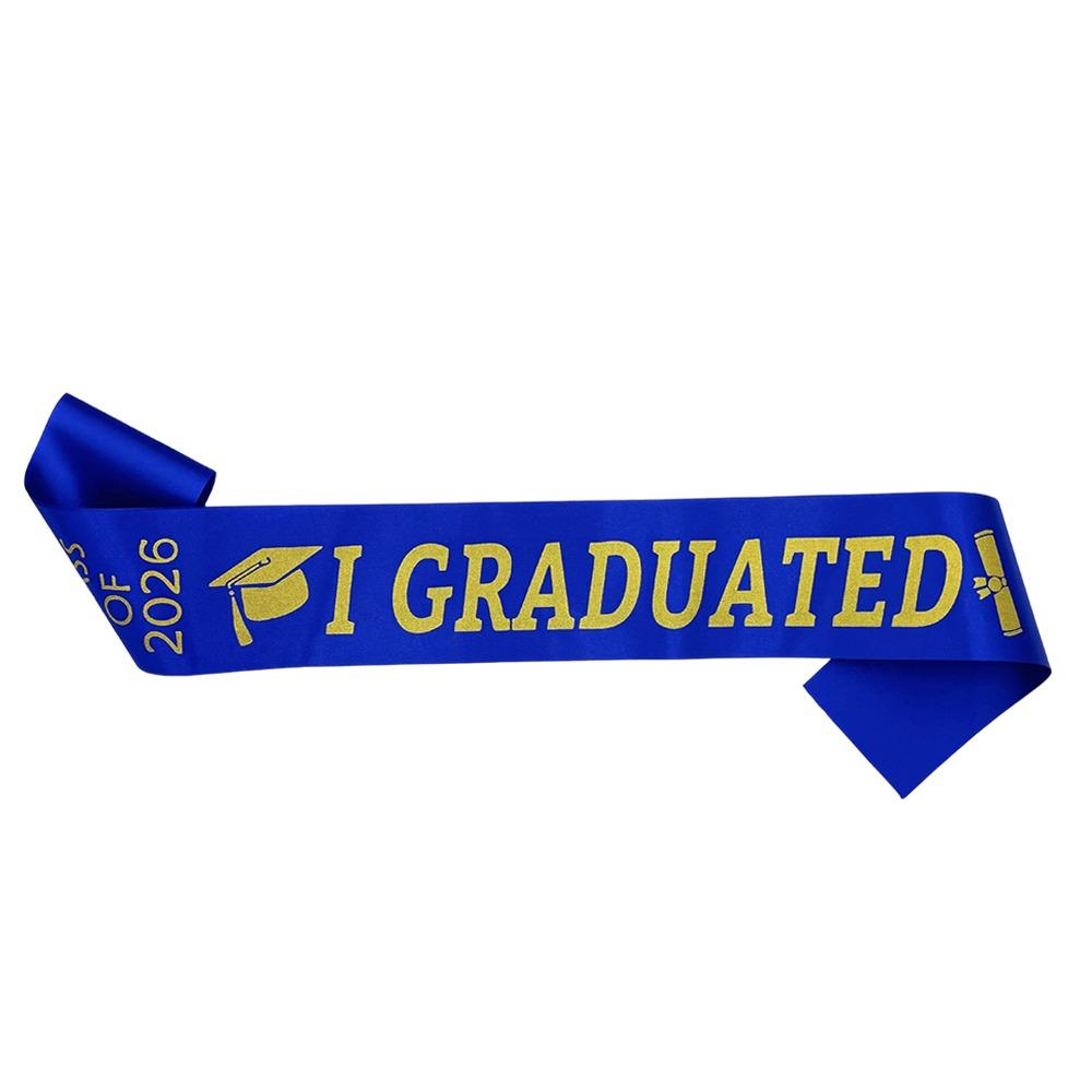 I Graduated Graduation Stole Sash Happy Graduation Graduation Gown Scarf Honor Stole  Graduation