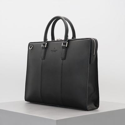 Кожаный портфель Konsfero Repoze (черный)