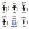 100pcs Auto Plastic Bumper Fastener Rivet Retainer Push Type Engine Cover Fastener Fender Car Door Trim Panel Clip