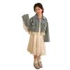 Girls Sleeveless Solid Lace Princess Dress Summer Casual Chic Outfit