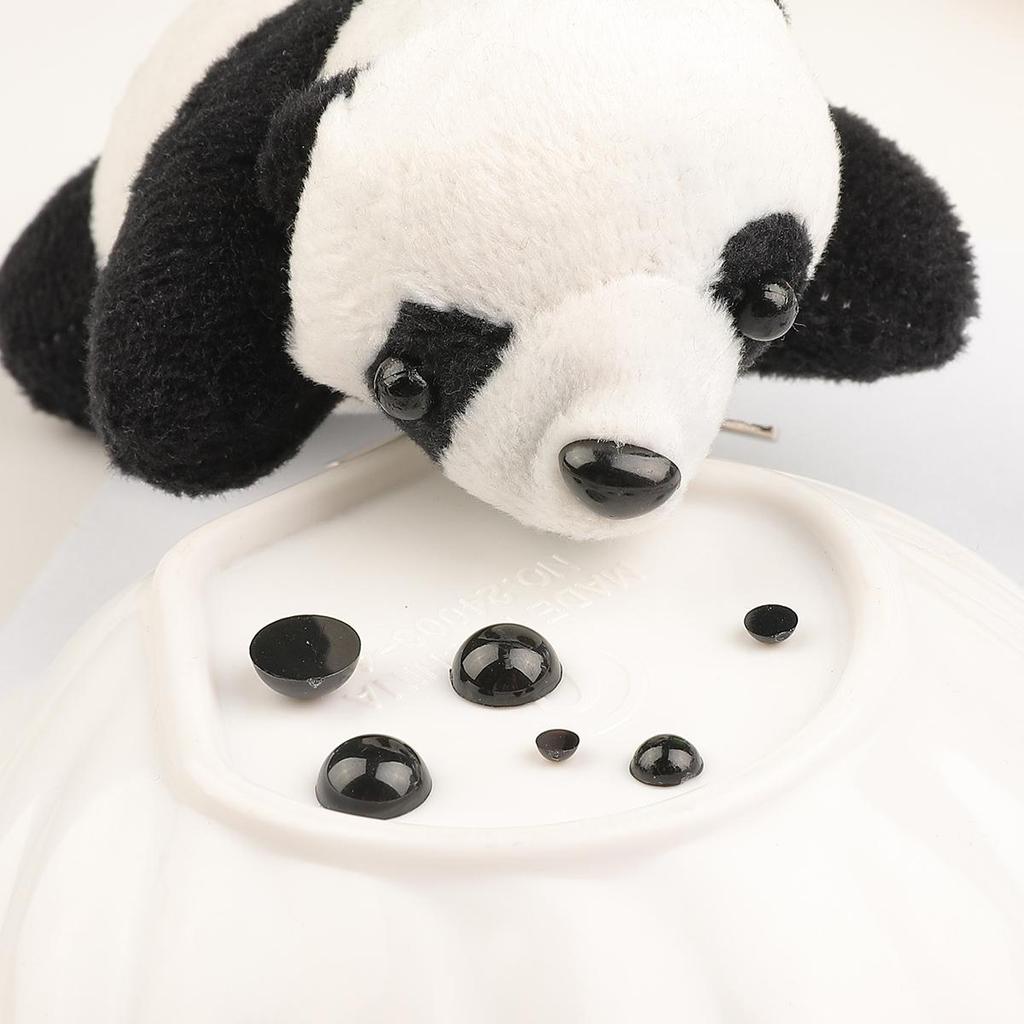 10-500pcs/bag Acrylic Animal Eyes Semi-Round Beads DIY Sewing Fabric Doll Production