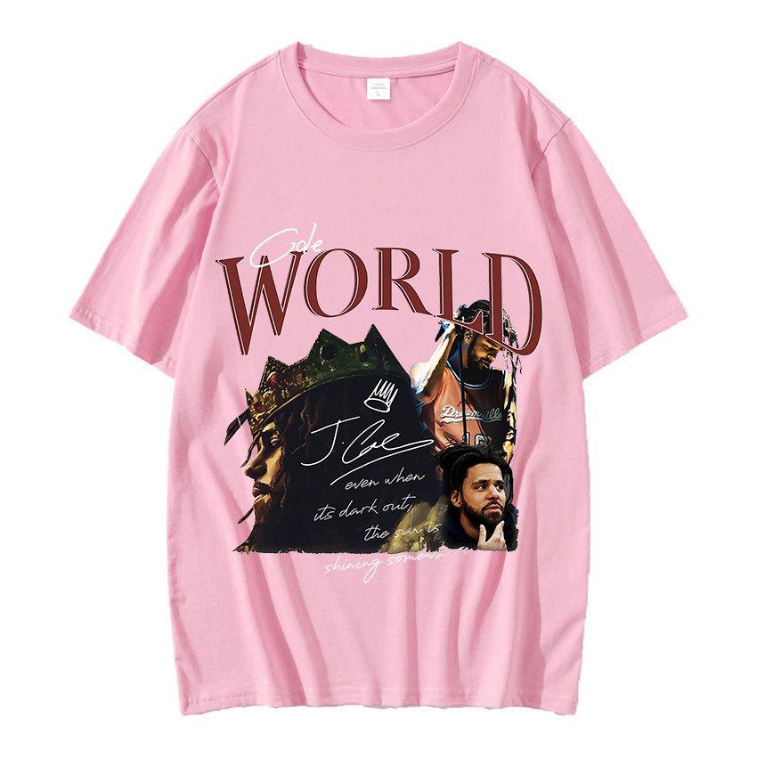 J Cole Retro Graphic100% Cotton Tshirt 90s Rapper Hip Hop Style Short S
