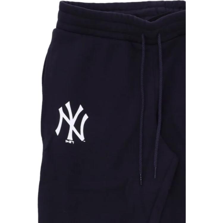 New Era MLB Нью-Йорк Янкис Базовые Удобные Простые Повседневные Брюки с Манжетами Мужские Низ Navy-Blue White 60348309