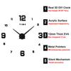 Big Digital Wall Clock Large Clock 3D DIY Acrylic Mirror Wall Sticker Oversize Kitchen Hanging Clocks Modern Design Home Letter
