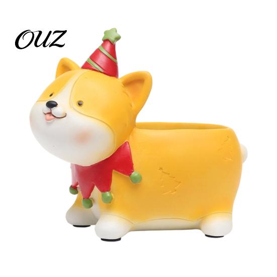 Office Desk Plant Decorations Cute Christmas Animal Succulent Planter, Small Pot for Decorative Pots Indoor Plants Home Desktop Decor, Gift