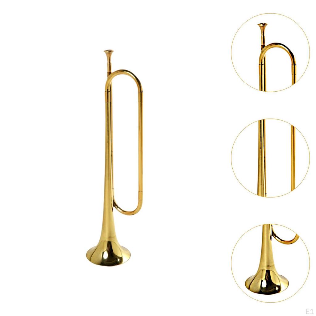 C Bugle Blowing Music Instrument Marching Youth Brass Trumpet for Stage Performance Orchestra