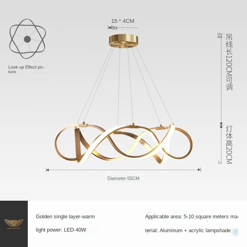 Люстры светодиодные потолочные люстры светильники для гостиной спальни современные светодиодные большие люстры светильники AC85-260V золото
