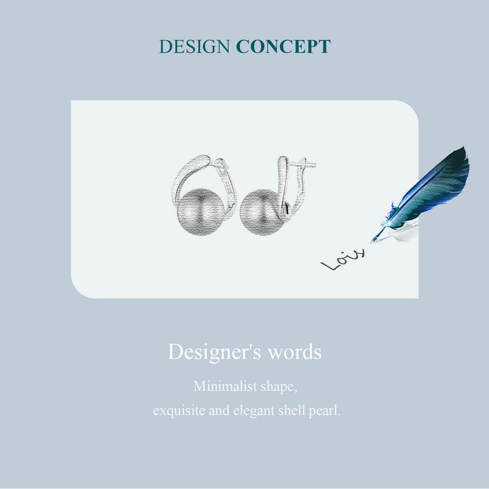 BAMOER, стерлинговое серебро 925 пробы, качество, жемчуг, пряжки для ушей, элегантные серьги-кольца для женщин, помолвочные, свадебные, ювелирные украшения, подарок