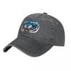 Синяя ковбойская кепка-snapback с головой тигра, шапка-бини, летняя шляпа для детей, мужчин, женщин