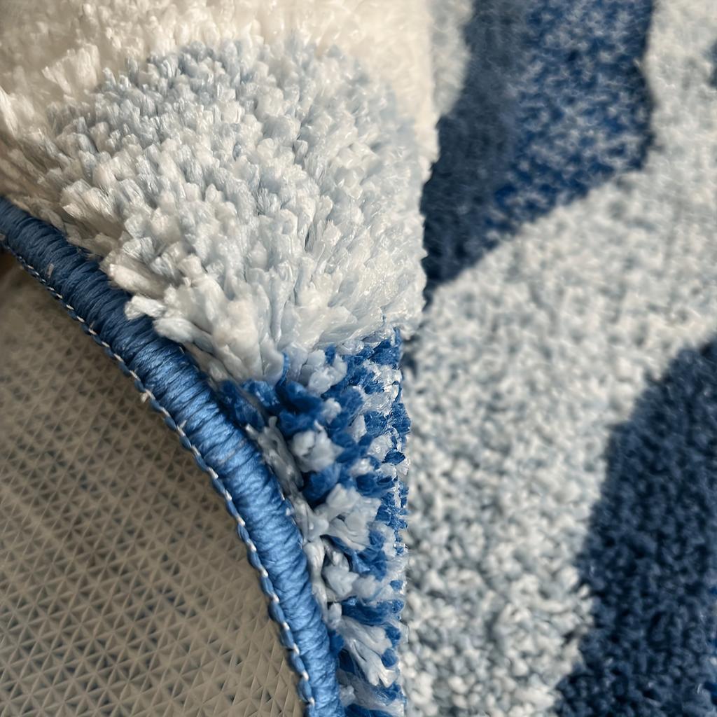 3D Неровный коврик для ванной, Ковер для гостиной с узором волны и облака, Напольный коврик для спальни, Декоративный напольный коврик, Комнатный напольный плюшевый ковер для диванной зоны