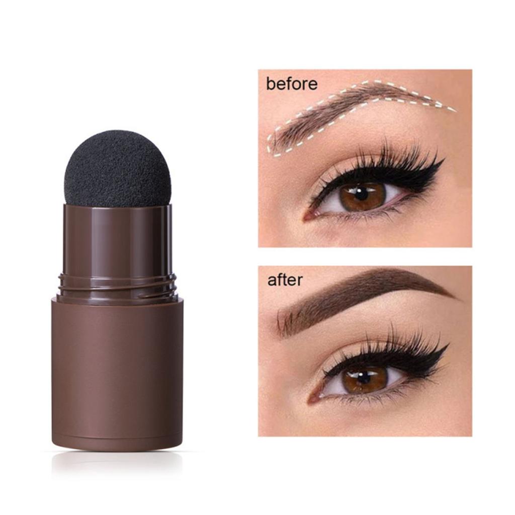 Eyebrow Stamp Kit 10 Stencils 2 Brushes Waterproof Sweatproof Lasting Eyebrow Makeup Powder