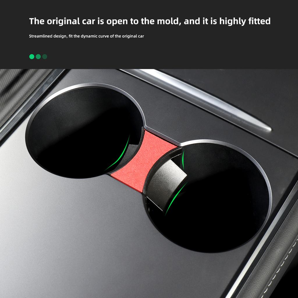 LUCKEASY для модели Tesla 3 года 2017-2023, автомобильный слот для чашки воды, ограничитель скольжения, зажим для держателя чашки из АБС-пластика, ограничитель, аксессуары, модель