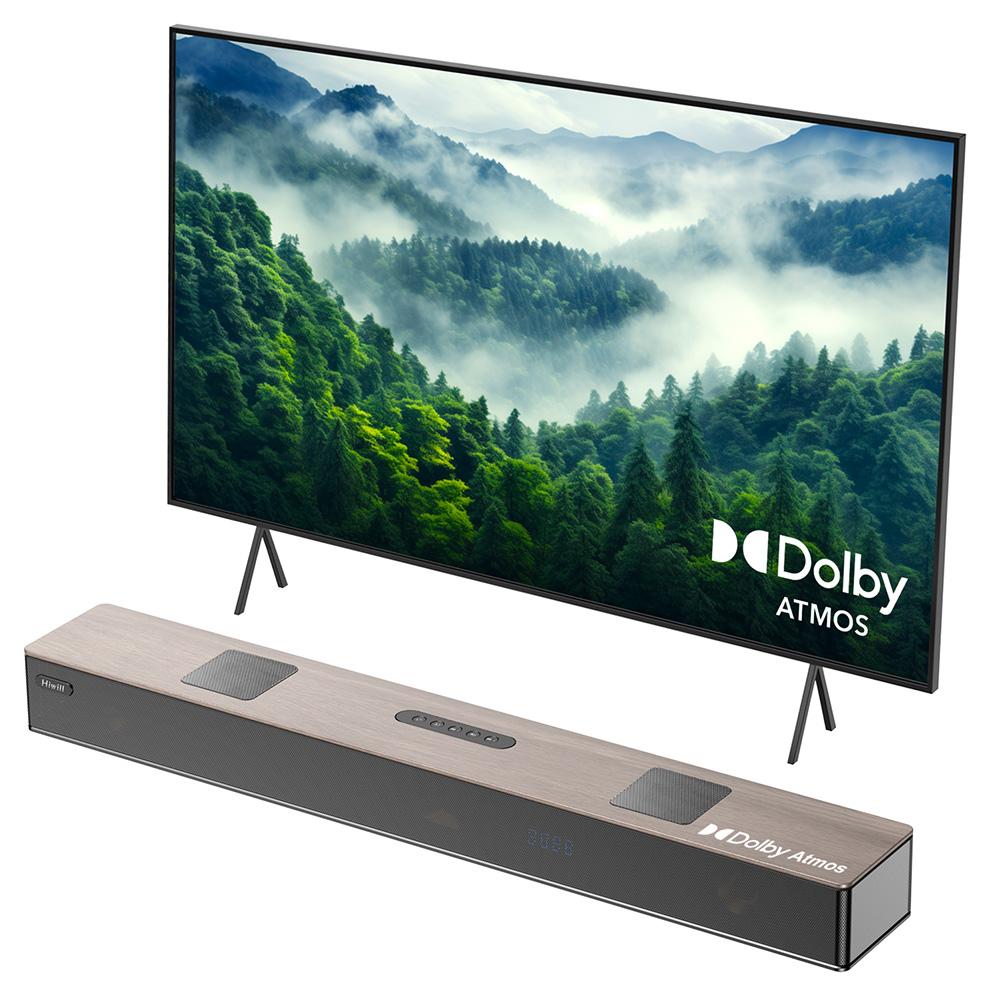 Hiwill A502 5.2.2 Channel Soundbar, Dual Built-in Subwoofers, Dolby Atmos, 450W Peak Power