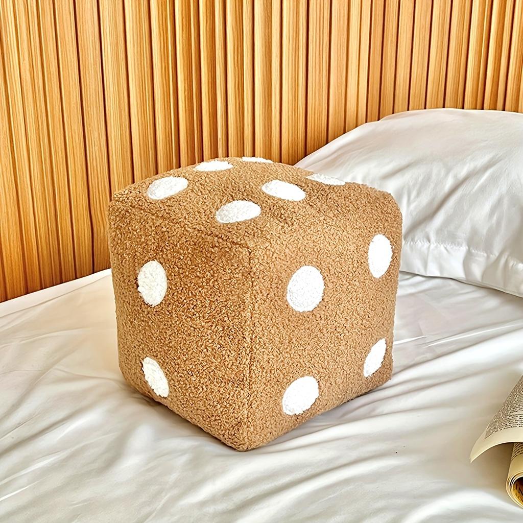 1pc Soft Throw Pillow 1pc Soft Decorative Dice Throw Pillow, Suitable for Living Room and Bedroom Couch, Home Decor Room Decoration, Removable