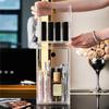 Transparent Makeup Display Rack with Lid Cosmetics Tools Organizer  Bathroom
