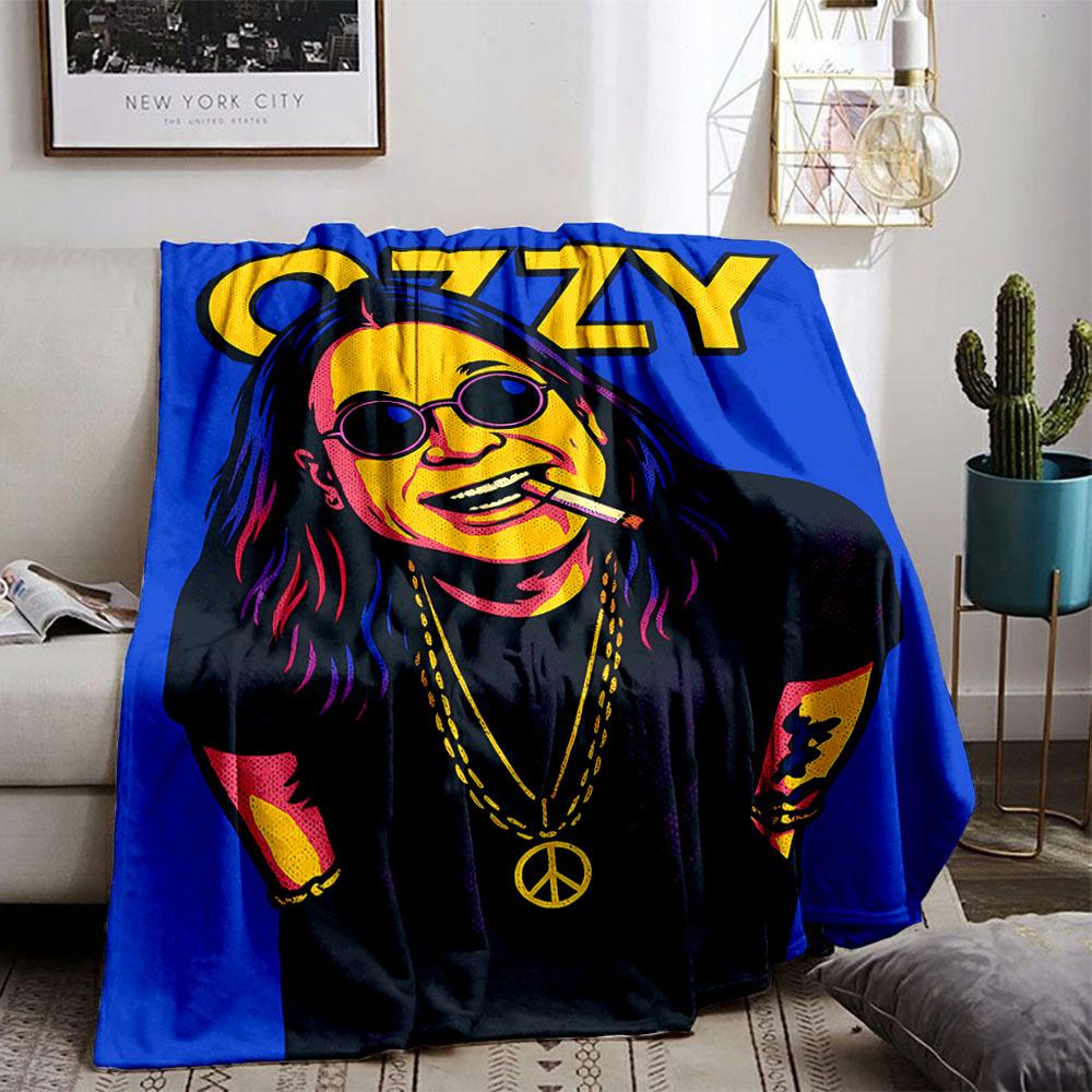 Retro Rock Legend Art Blanket for all seasons blanket lunch break throw gift