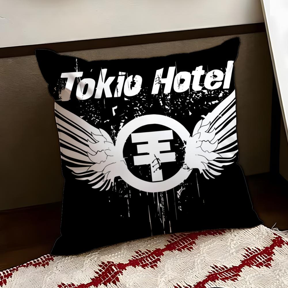 Подушка с принтом Tokio HHotel Чехол для подушки Двусторонний Мягкий Прочный Чехол для подушки Дом Автомобиль Многоцелевое Использование для Ежедневного Комфорта