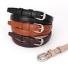 Casual Business Waist Belt Silver Pin Buckle Waistband Fashion Women Leather Belt For Women Girl