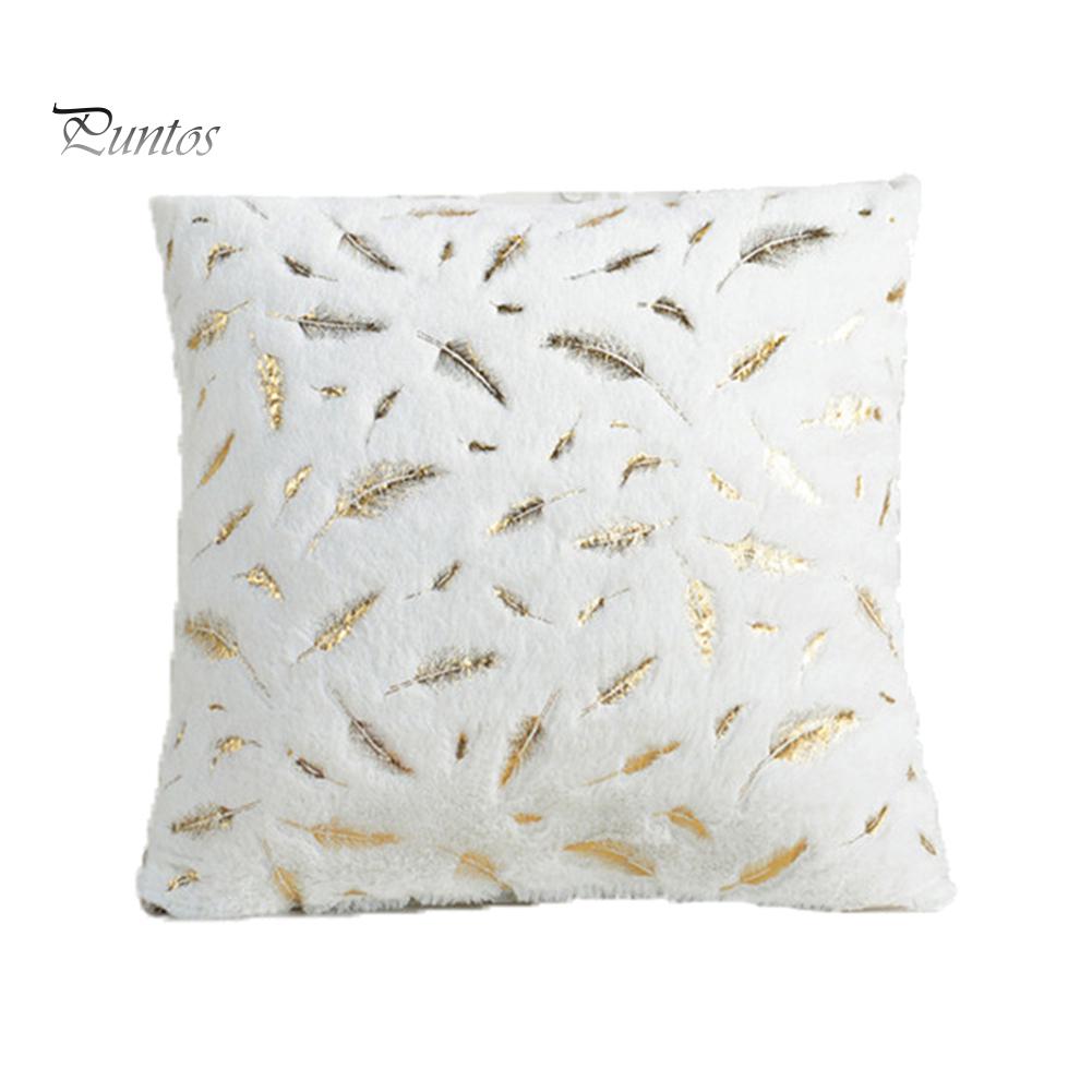 Главная Сиденье Диван Кровать Декор Перо Плюш Мягкий Плед Наволочка Чехол Подушка
