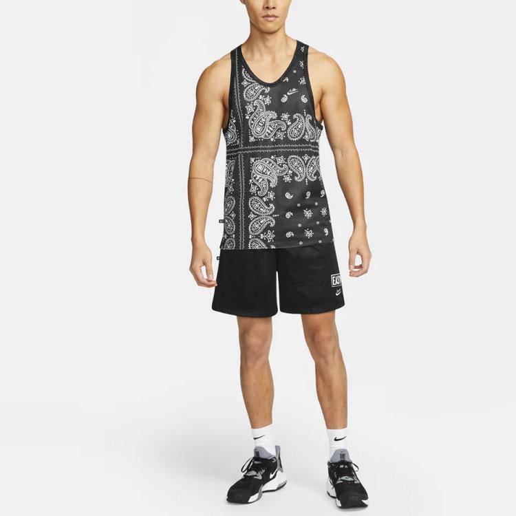 Nike Dri-FIT дышащая повседневная майка без рукавов с цветком кешью для мужчин, черная DH7372-010