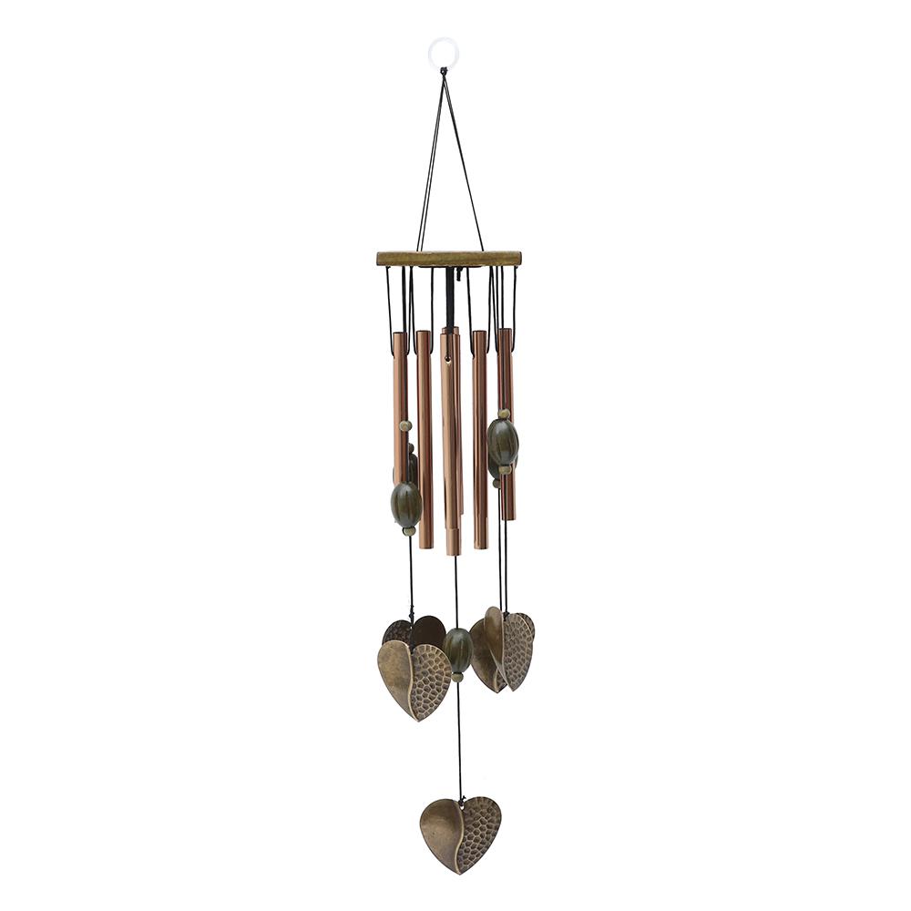 DIY Wind Chime Ornaments Craft and Gifts Kid Birthday Gifts Home Decor Red Copper Craft Wind Chime Outdoor Copper Temple Bells