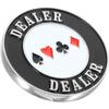 Кнопка дилера карт Покерная монета-протектор Покерные аксессуары Металлическая игровая фишка Награда Игрушка