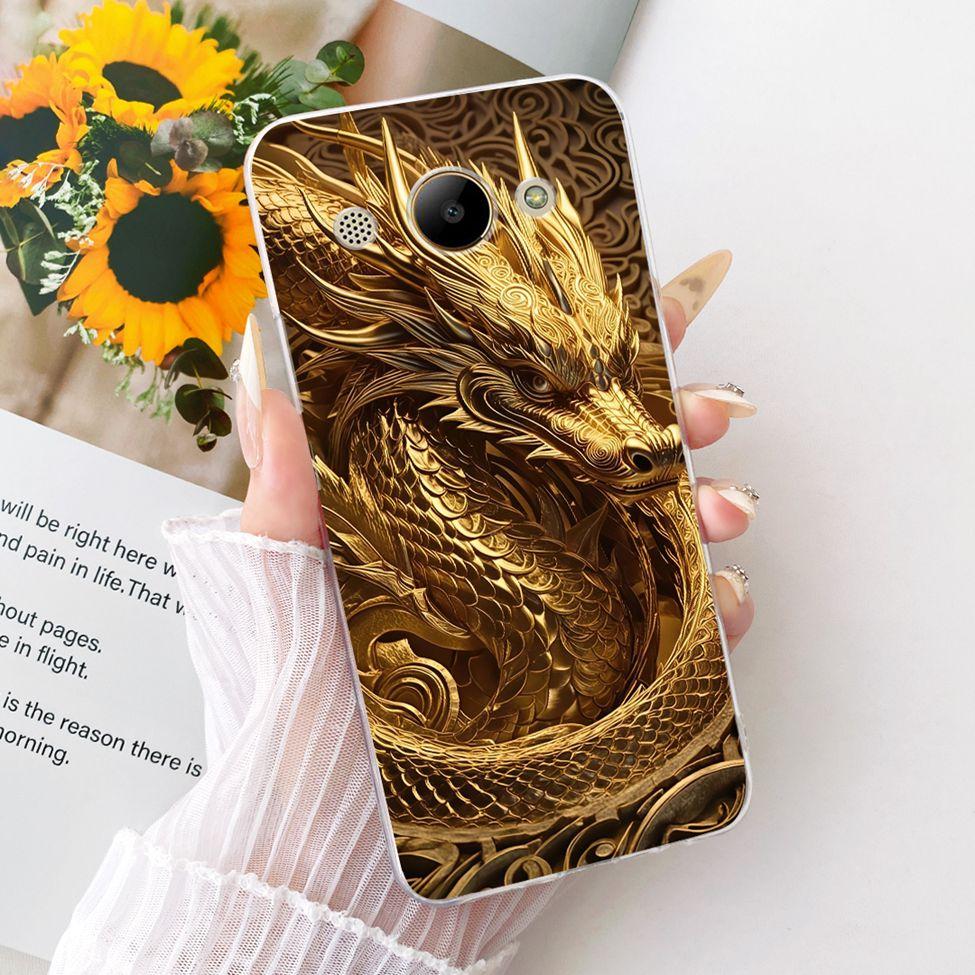 Casing For Huawei Y3 2018 Cover For Huawei Y3 2017 Case Aesthetic Luxury Cute Cat Fashion Butterfly Funny Painted Casing