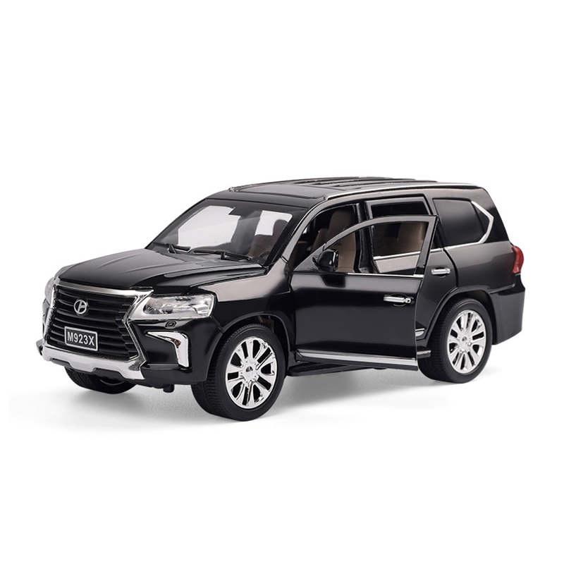 РаспродажаKLT 1:24 Lexus LX570 литой под давлением 20 см модель автомобиля из сплава для детей, игрушки для мальчиков, машинки, игрушки для детей