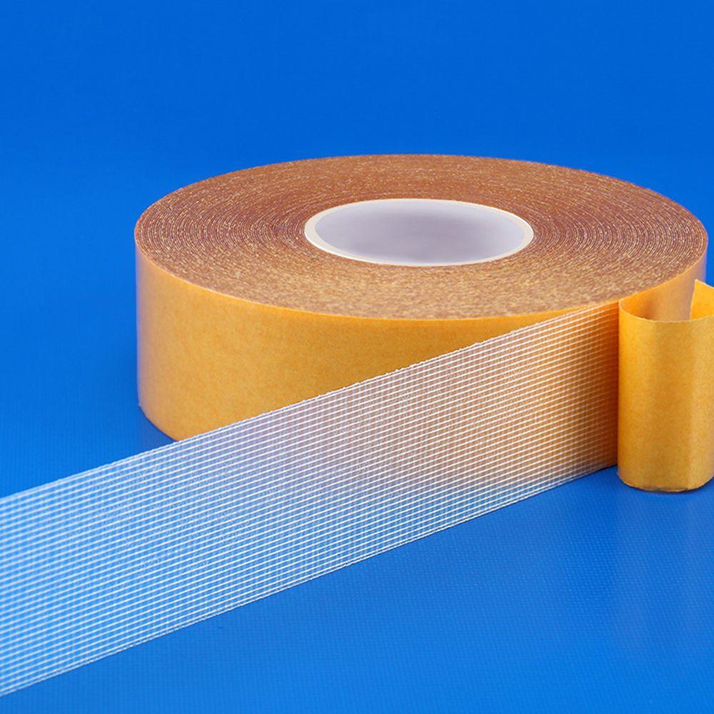 Высоковязкая водонепроницаемая бесследная термостойкая двухсторонняя лента с сетчатой основой из ткани полупрозрачная