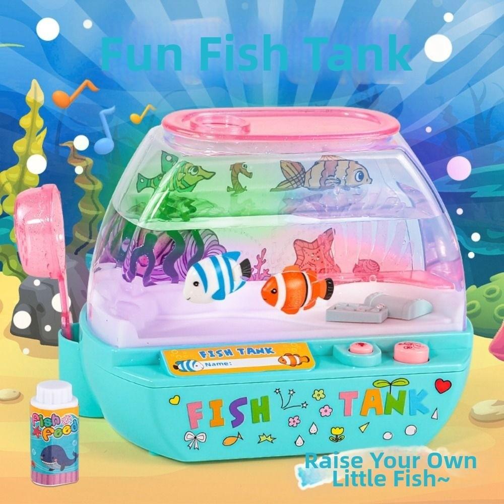 Lovely Artificial Aquarium Toy Cartoon LED Light Up Tank Fish Tank Decoration Grow Aquatic Pets