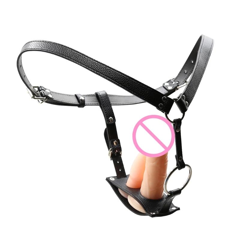 Регулируемые трусы-портупея без бретелек – Игрушка для взрослых с тройным ремнем для женщин и мужчин (Дилдо-трусы для начинающих)