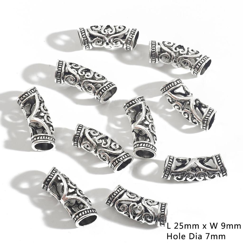 3-10Pcs Zinc Alloy Tube/Hanger Charm Bead for Beading Jewelry Diy Craft Fit Bracelet Charms Connectors Making